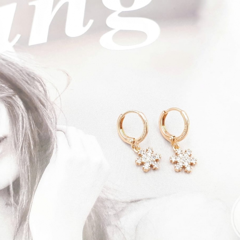 XUPING ANTING EMAS SNOWFLAKES