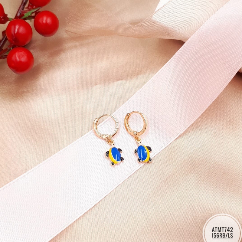 XUPING ANTING EMAS TURTLE