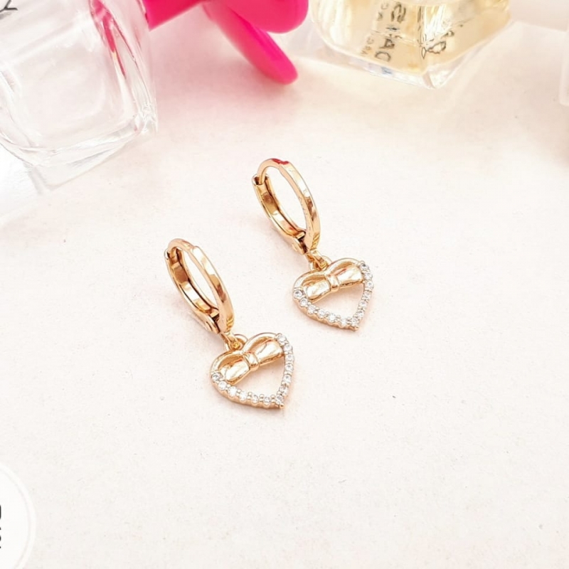 XUPING ANTING KLIP BOW LOVE