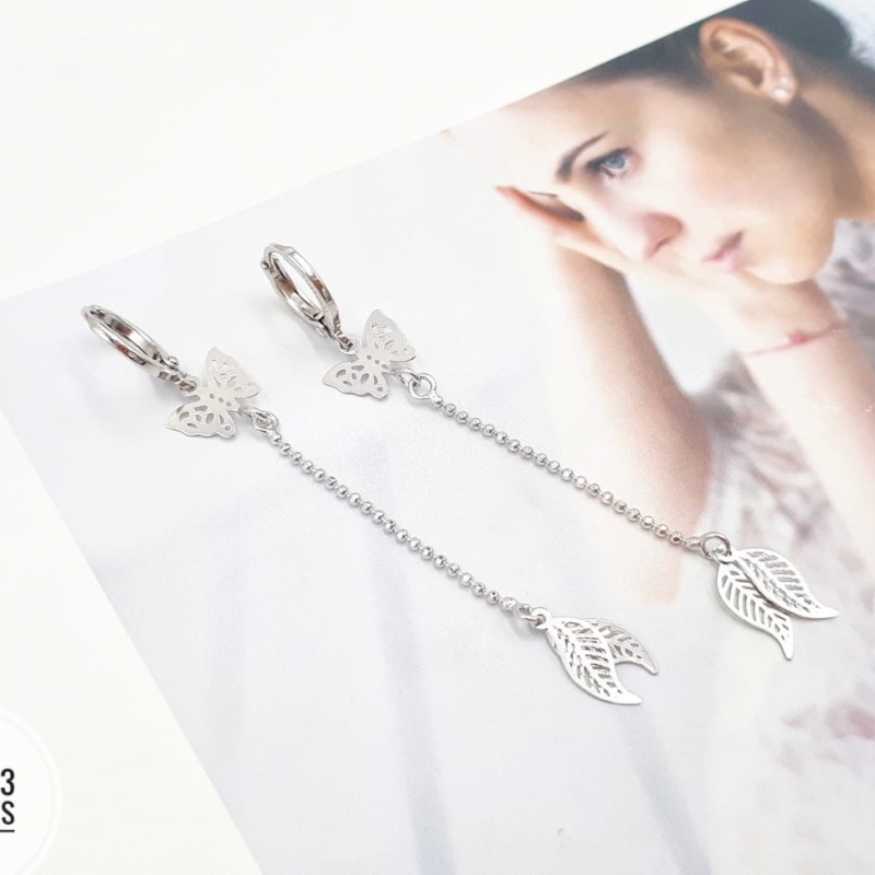 XUPING ANTING SILVER BUTTERFLY