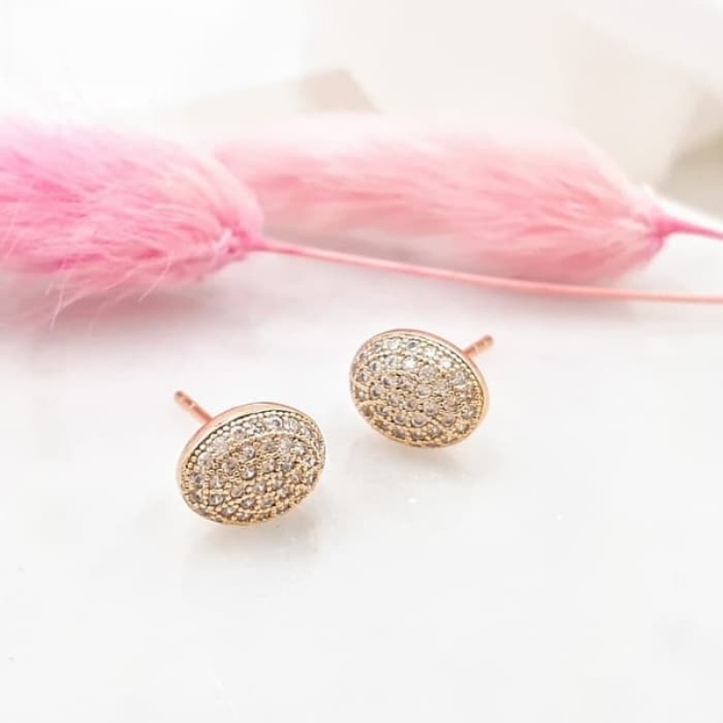 XUPING ANTING TUSUK EMAS OVAL LUX