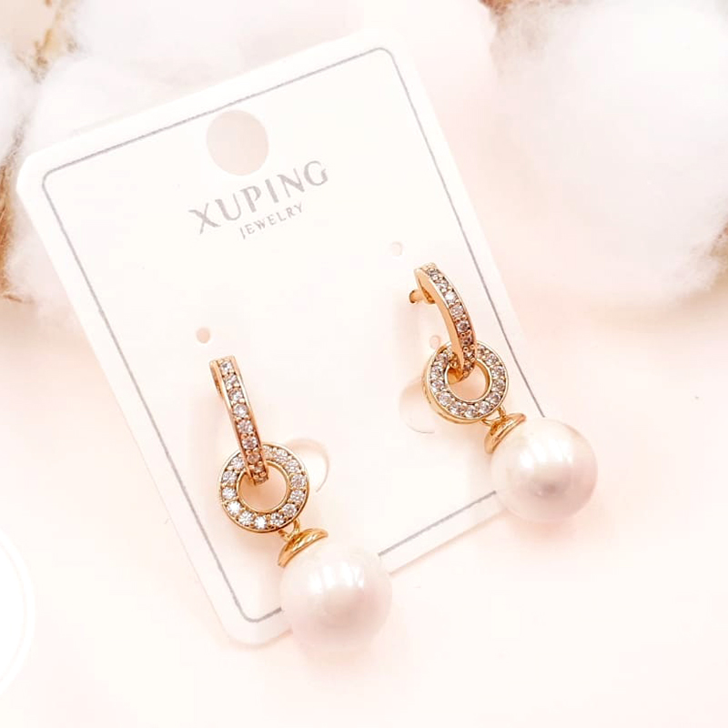 XUPING ANTING KLIP MUTIARA