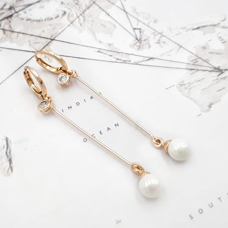 XUPING ANTING GOLD JR MUTIARA